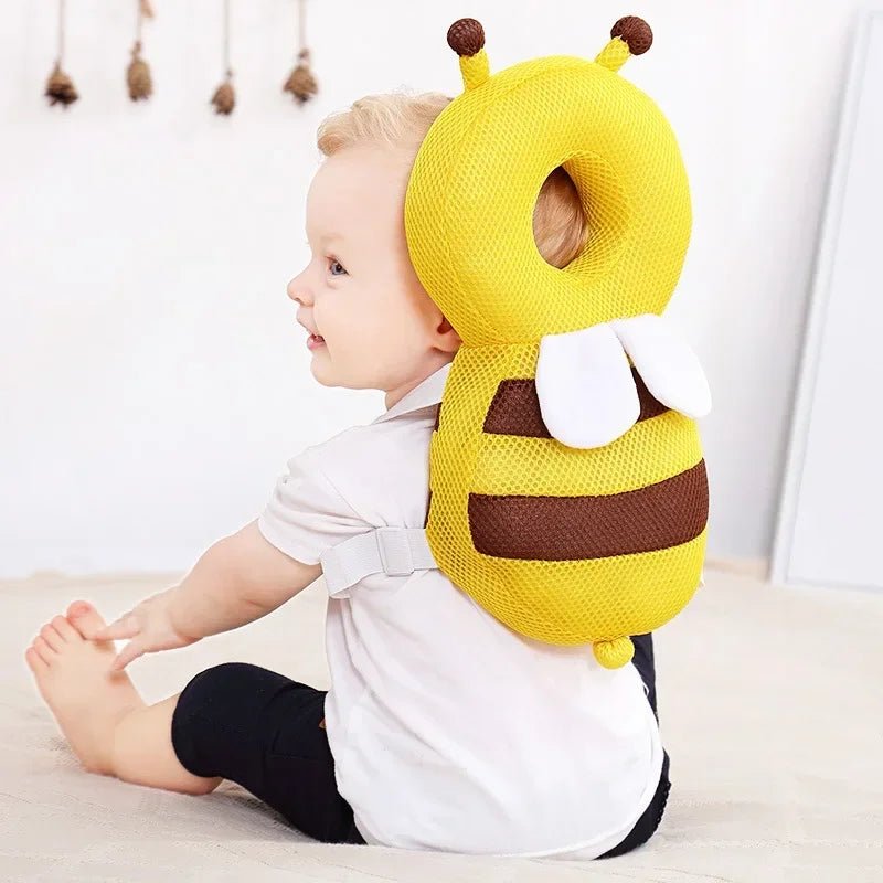 Oreiller Bebe - BabyHeadBackProtector™ - Jaune - Le bébé sécuritaire