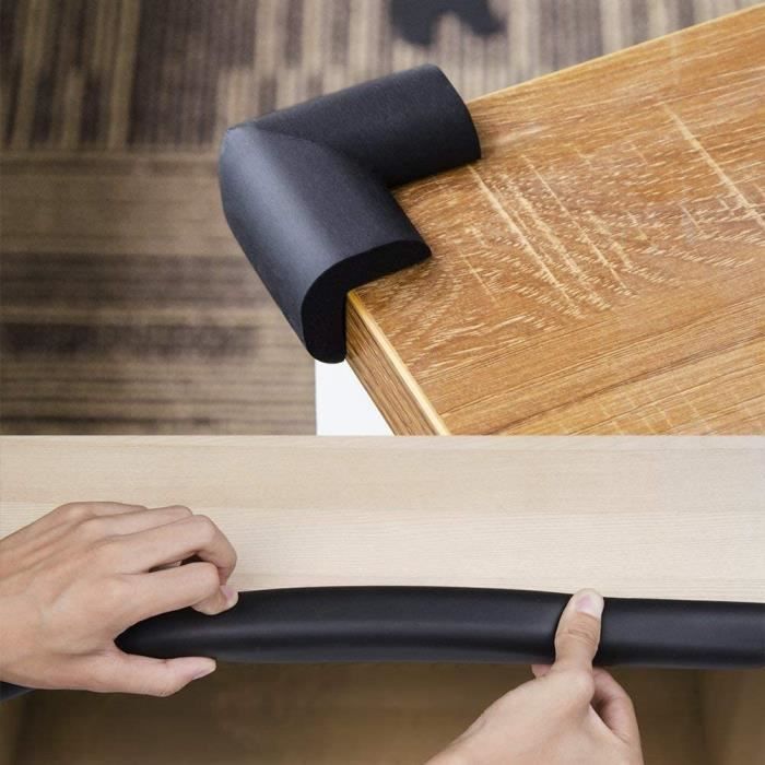 Protecteur de Coin de Table - BabySafetyCornerProtector™ - Noir - Le bébé sécuritaire